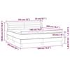 3127569 vidaXL Lit à sommier tapissier et matelas Bleu foncé 180x200cm Velours