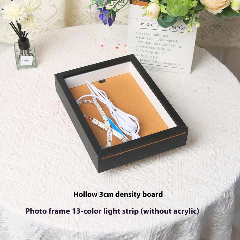 LED Lightbox Photo Frame Set for Modern Home Decor, Transforms Sketches with Colorful Light Magic