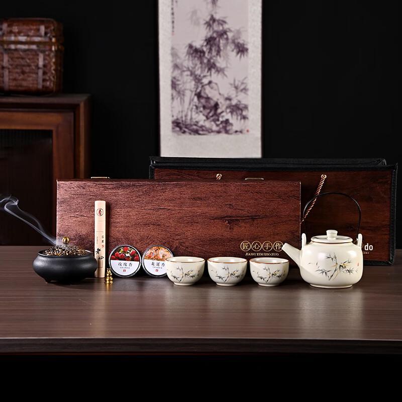 Керамический чайный набор из печи Жу Мэйцзинь