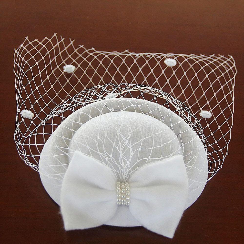 Elegant Feather Flower Womens Vintage Hat Headband Mesh Ribbons Felt Headband Fascinator Fascinator Caps Wedding