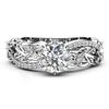 Trendy Fashion Zircon, White Copper Gold-Plated High-End Women'S Ring Cover Ring.