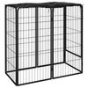 Vidaxl Kojec Dla Psa, 6 Paneli, Czarny, 50X100 Cm, Stalowy