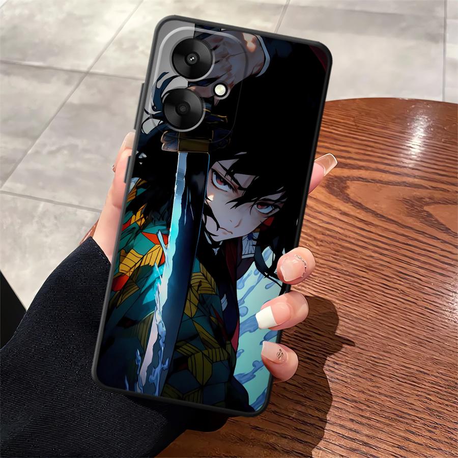 Soft Back Phone Cover Case for Xiaomi Redmi 10 9A 9C K40 K50 Gaming 13C K60 9T 12C A5 A1 A2 Plus 12 Demons Anime Slayer