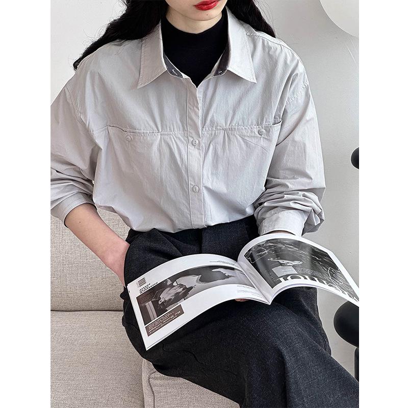 Orange Zichun Women's High-End Long Sleeve Shirt Jacket - Spring Collection