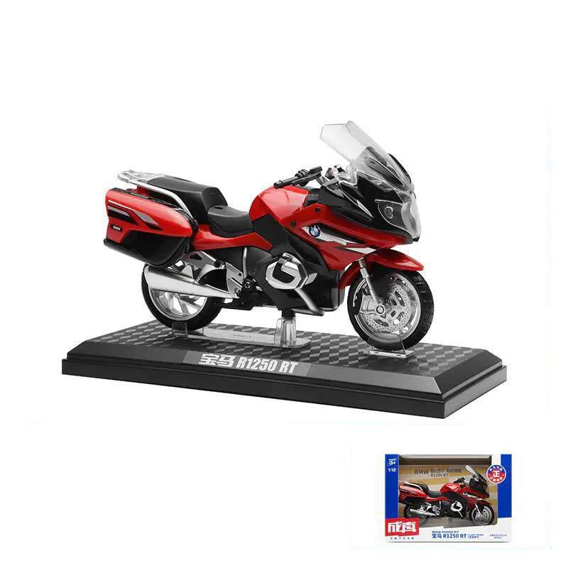 1/12 BMW R1250 RT Alloy Sports Motorcycle Model Diecast Metal Toy Travel Street Motorcycle Model Simulation Collection Kids Gift