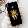 6.0" For Techno Pop4 BC2c BC1s Back Cover For Tecno Pop 4 Case Black Luxury A-Z Letters Fashion Soft TPU Bumper Funda Coque