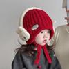 Cartoon Children's Plush Knitted Hat Animal Pattern Kids Ear Protection Hat  Photography Props