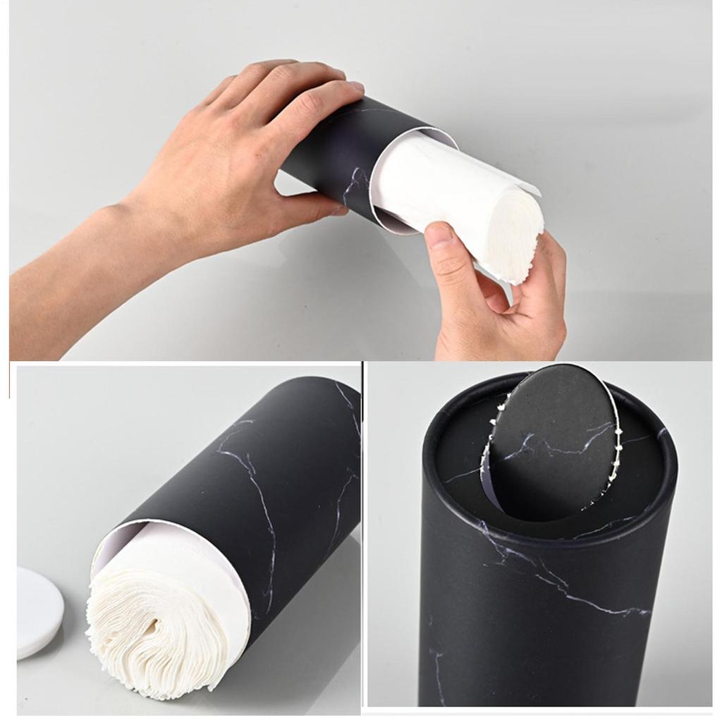 Cylinder Tissue Boxes Car Tissues Holder with Facial Tissues Car Tissues Cylinder with Facial Tissues 6 Canisters/300 Tissues