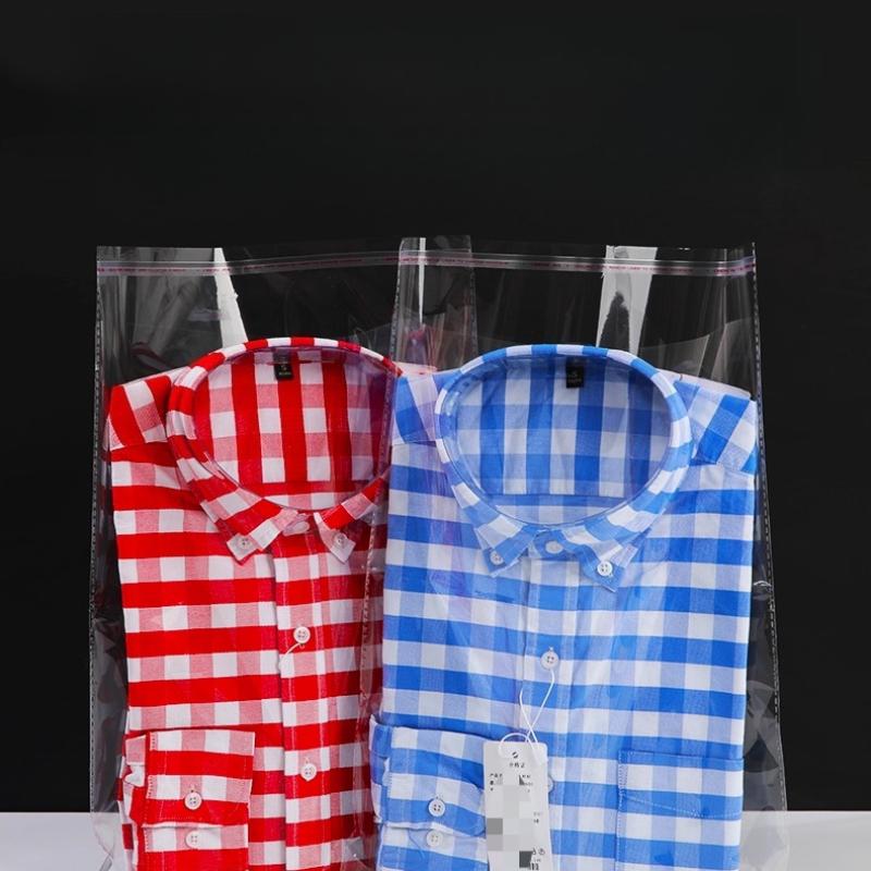 Self-adhesive Bag Shirts, T-shirts, Pockets Plastic Bags Transparent Clothing Packaging Plastic Candy, Gift, Food Packaging, Glass Paper Storage Sack