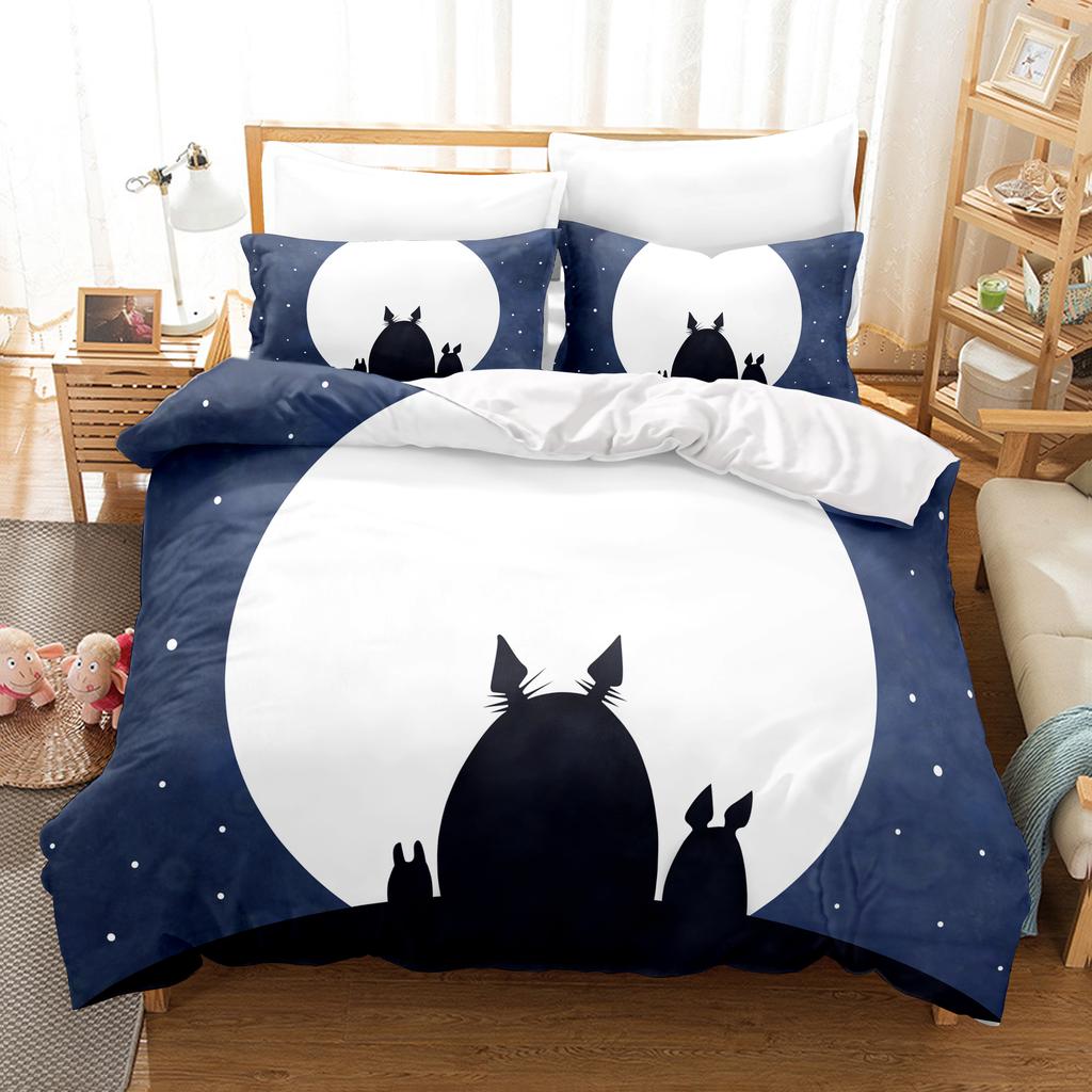 Anime Home Bedroom Comforte Nordic Polyester Material Suitable for Children and Adults 3-piece Set