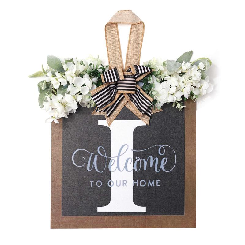 ABFS Year Round Front Door Wreath,16 Inch Farmhouse Wreath,Spring Wreaths For Front Door Outside Hanger Decor