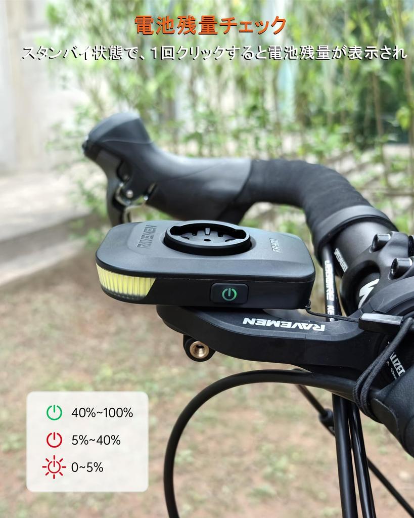 RAVEMEN FR300 Fahrradlicht, Frontlicht, Hohe Helligkeit, Kompatibel mit