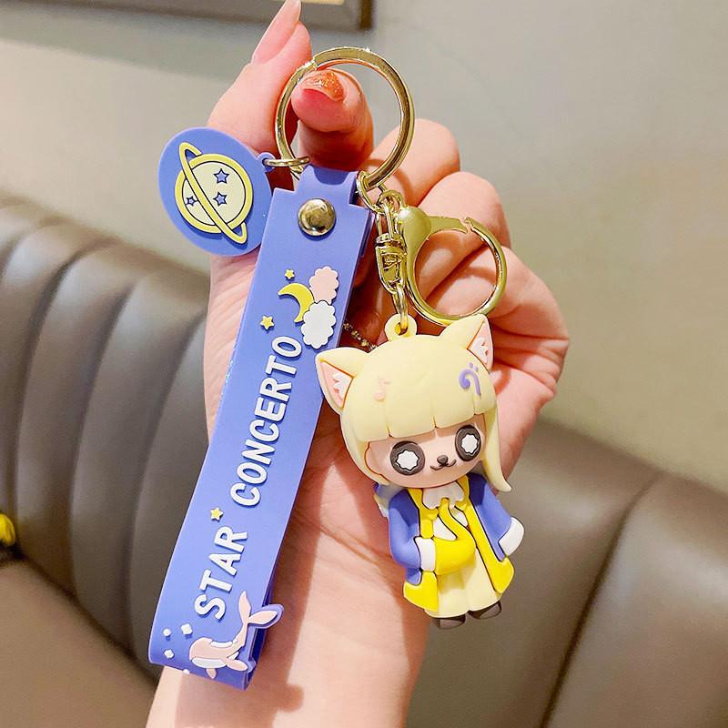 Adorable Mermaid Keychain Cute Princess Fashion Couple Key Ring Chain Exquisite Gift