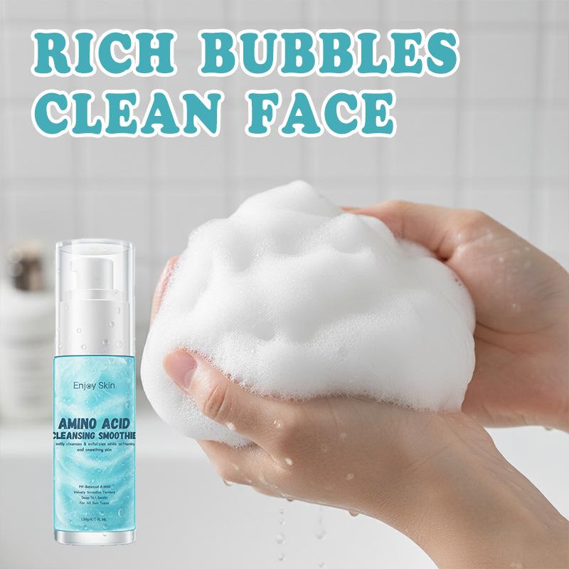 Amino Acid Acne Clearing Face Wash Sorbet Glycerin Hyaluronic Acid Foaming Cleanser