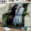 Drama The Untamed xiao zhan wang yi bo Weiche Überwurfdecke, Überwurfdecke, weiche Cartoon-bedruckte Tagesdecke, Tagesdecke, Sofa-Geschenk