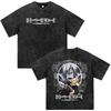 Anime Death Note Misa Amane Rem Vintage Washed T Shirts Men's Women Fashion Hip Hop Short Sleeve Oversized T-shirts Streetwear