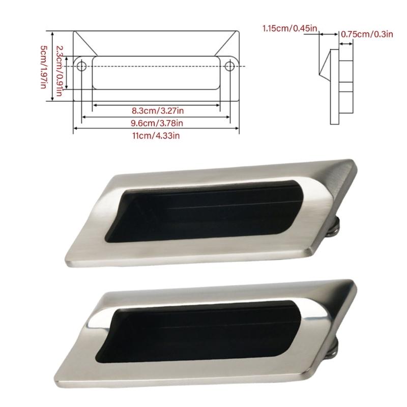 Steel Cabinet Pull with Invisible Designs Drawer Handles Vintage Cabinet Hardware Modern Concealed Drawer Handles set