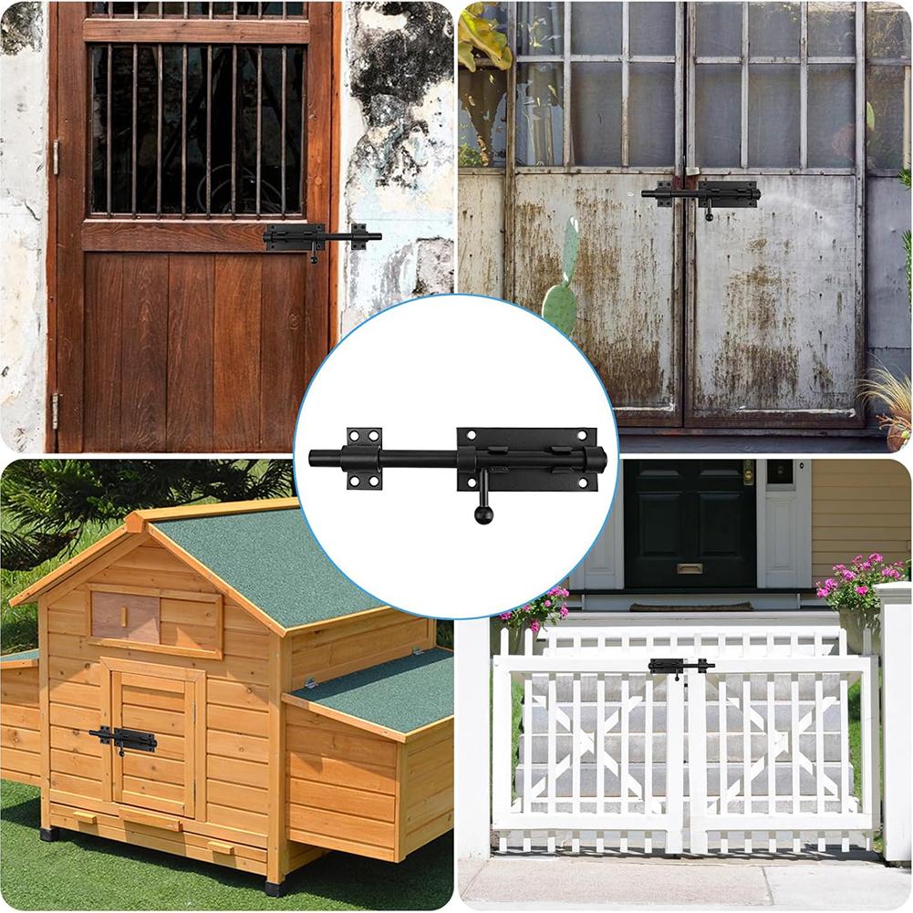 Sliding Latch Lock for Doors For Windows and Fences Easy Installation 201 Steel