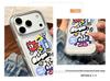 Elegant Cartoon Animal Sticker Phone Case for iPhone 17 Pro and 16 Pro