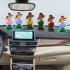 Solar Hawaiian Dance Figure Car Dashboard Toy Lovely With Solar Panel Shaking Head Doll Dancing Figure Toy For Bedroom Family