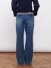 KIJUN Raw Edge Trimmed Jeans Blue