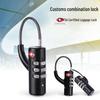 Travel Suitcase TSA Lock: Steel Wire Combination Padlock for Luggage