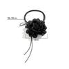 Fashion Accessory Exaggerated Design Rose Flower Adjustable Length Big Rose Rope Romantic Style Large Petal Flower Party Wear