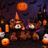 28CM Orsetto Holiday Carino e Spettrale Peluche Giocattoli Orsetto con Mantello Carino e Affascinante Bambola Orsetto Peluche Animale Morbido Cuscino Regalo Creativo per Festival
