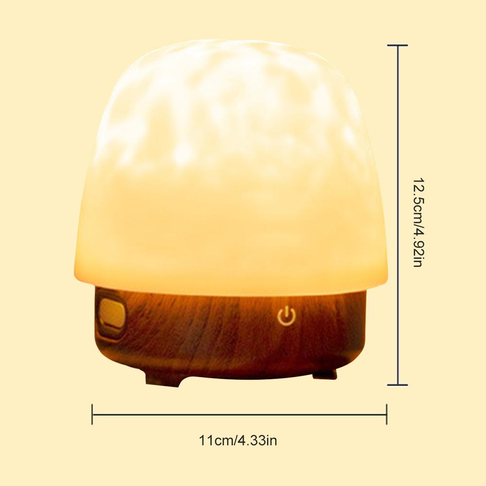 Rechargeable Atmosphere Lights With16 Colors Dimmable Bedside Lamp with BT Speaker Galaxy Projector Light for Bedroom