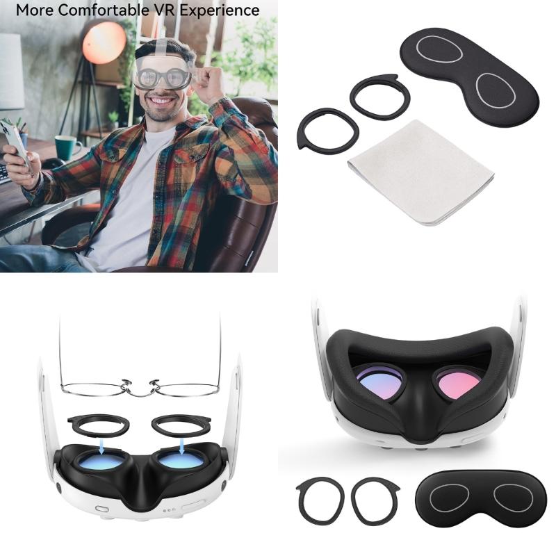 Lens Protector Accessories Glasses Spacer Rings Prevent Myopically Glasses Scratching Cover for 3 Virtual Reality Headsets