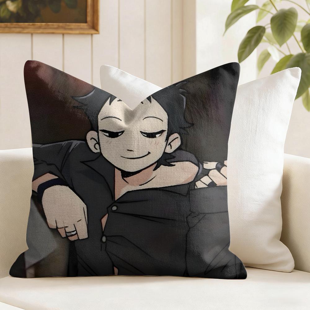 Anime SScott PPilgrim Cushion Cover Eco Linen Pillow Case DoubleSided Print Breathable Durable Zipper Home Decor Gift