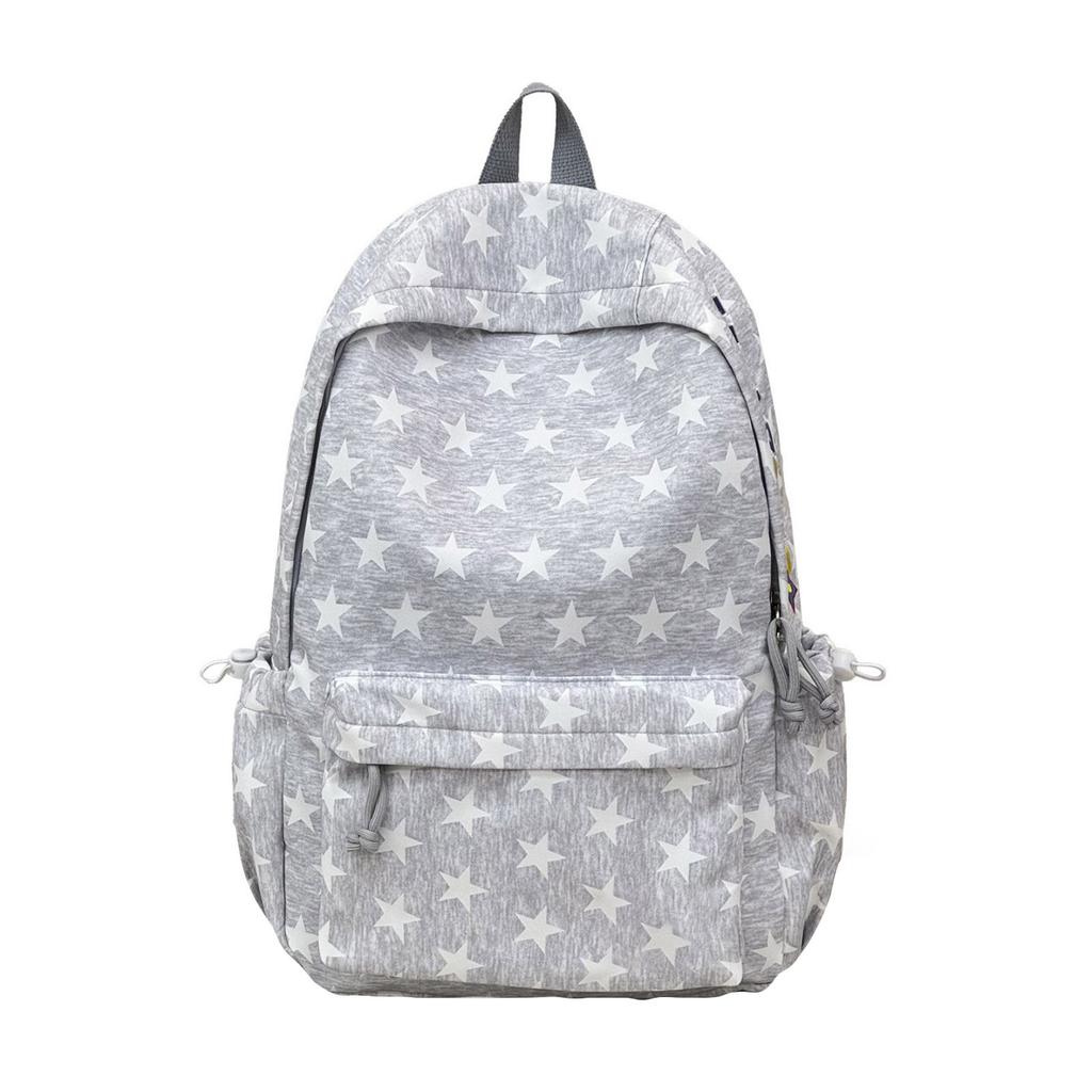 Korean Star Pattern Backpack for Kids, Large Capacity School Backpack for Elementary Students Grades 3-6, Versatile Casual Daypack