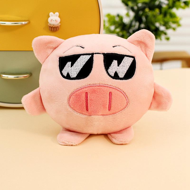 Cute Plush Pet Toy with Inner Elastic Ball Double Layer Interactive Dog Companion Toy Small Animal Stuffed Doll