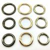 Portable Zinc Alloy Spring Ring Clasp Round Lightweight Plated Gate Buckle Trigger Snap Buckles Clip Bag Accessories