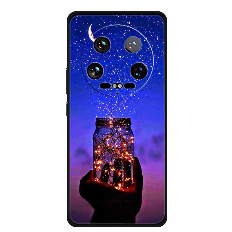 For Xiaomi 14 Ultra 5G Case 6.73''Animals Painted Silicone Soft TPU Coques for Xiaomi 14Ultra Shockproof Cover Shells Cool Wolf