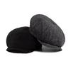 Men's Vintage Herringbone Wool Blend Newsboy Cap for Autumn/Winter