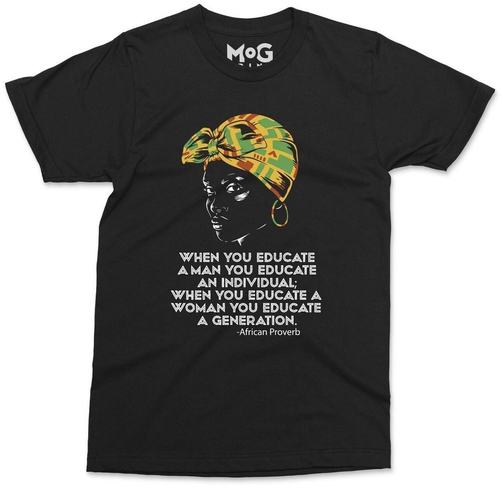 

Футболка с цитатой об африканских женщинах Черная королева Афроцентрическая гордость Подарки Месяц истории L