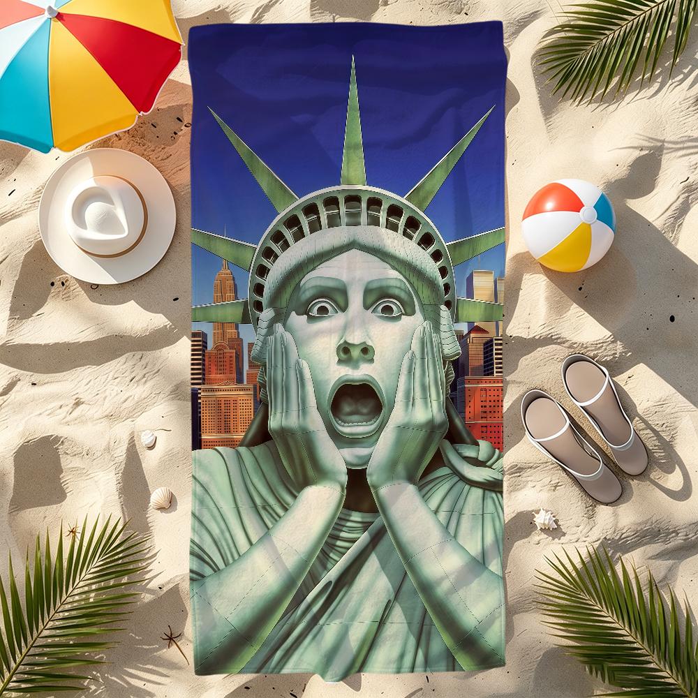 H-home-e show cute A-alone-e Towel Large Quick-Drying Microfiber soft Beach Towel for Travel Fitness Sauna Bathing Camping