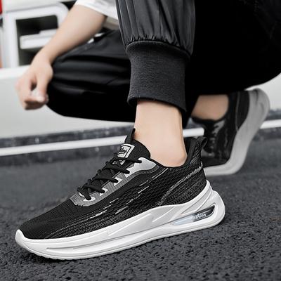Trendy Men Running Shoes Platform Strap Outdoor Training Soft Sole Comfortable Shock Absorption Jogging Casual Men's Shoes