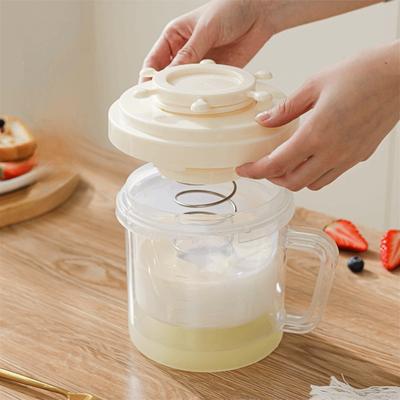 Spring Press Yogurt Strainer Rotating Wheel Handle Homemade Greek Yogurt Maker With Filter Cloth Efficient Yogurt Whey Separator