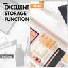 Drawer Compartment Storage Organizer Non Slip 6Pcs Clear Space Saving Transparent Storage Box