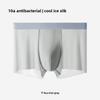 Plus Size Men's Summer Ultra Thin Ice Silk Breathable Antibacterial Crotch Briefs