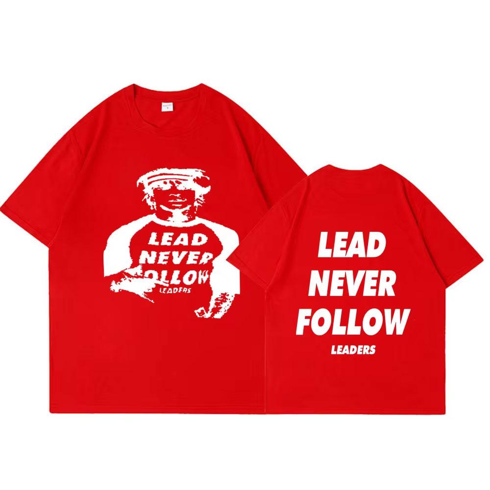 Rapper Chief Keef Lead Never Follow Leaders T Shirt Men Women Fashion Vintage T-shirt Cotton Casual Soft Oversized T-shirts