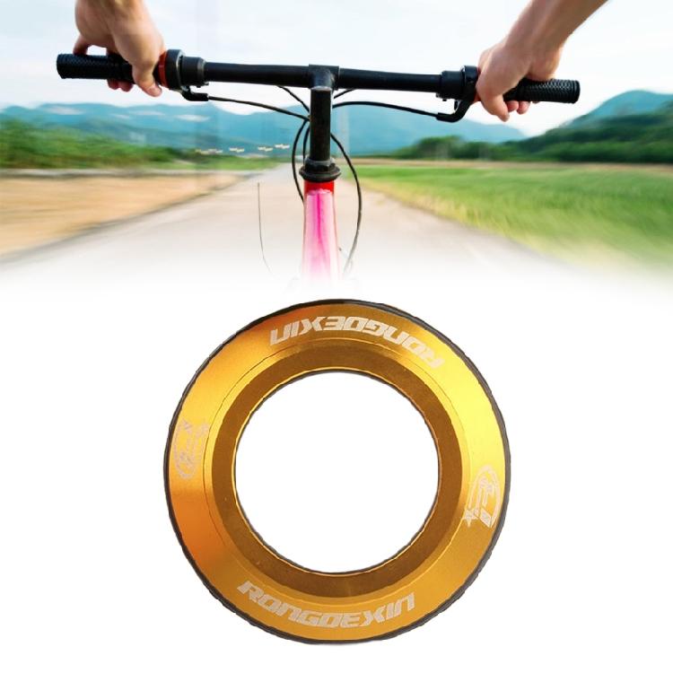 Rostfreie Fahrrad-Flat-Crown-Race-Aluminium-Polierte Oberflächen Fahrrad-Steuersatzkappen für Pendler-Mountainbikes