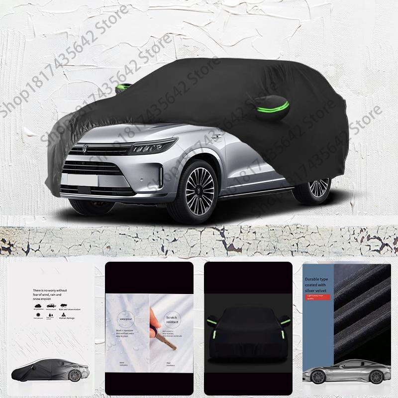 For Aito M7 Anti-UV Sun Shade Rain Snow Resistant Dustproof Black Cover Car Umbrella Full Car Cover Outdoor Protection