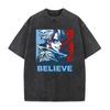 Tengen Toppa Gurren-Lagann Manga Tričko Kamina Potisk Tričko Pánské Unisex Oblečení Vintage Prané Tričko Oversized Tričko Top