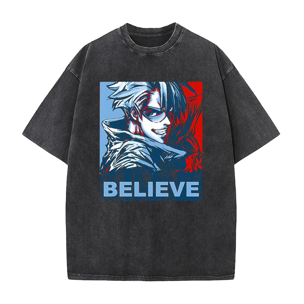 Tengen Toppa Gurren-Lagann Manga Tričko Kamina Potisk Tričko Pánské Unisex Oblečení Vintage Prané Tričko Oversized Tričko Top