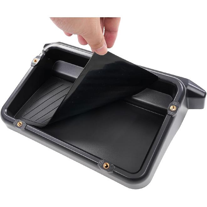 Dashboard Storage Box Compatible With Tacoma 2024-2025 Accessories,8-Inch Behind Screen Organizer Screen Back Tray Storage Box With Anti-Slid Pad