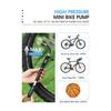 WEST BIKING Portable Bike Pump High Pressure Digital Gauge Hose MTB Road Bicycle Pump Schrader Presta Valve Cycling Hand Pump