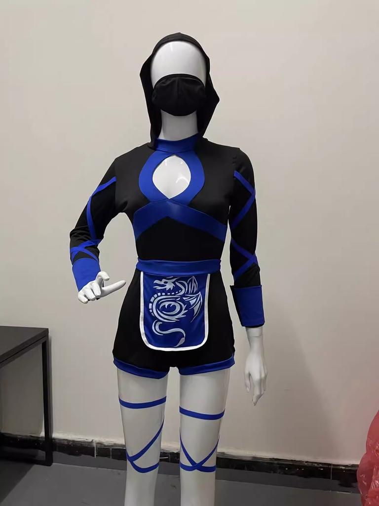 Halloween Hot Women Adult Sexy Ninja Costume Anime  Dragon Ninja Costume Cosplay One-Piece Garment Jumpsuit Uniform Sexy Suit